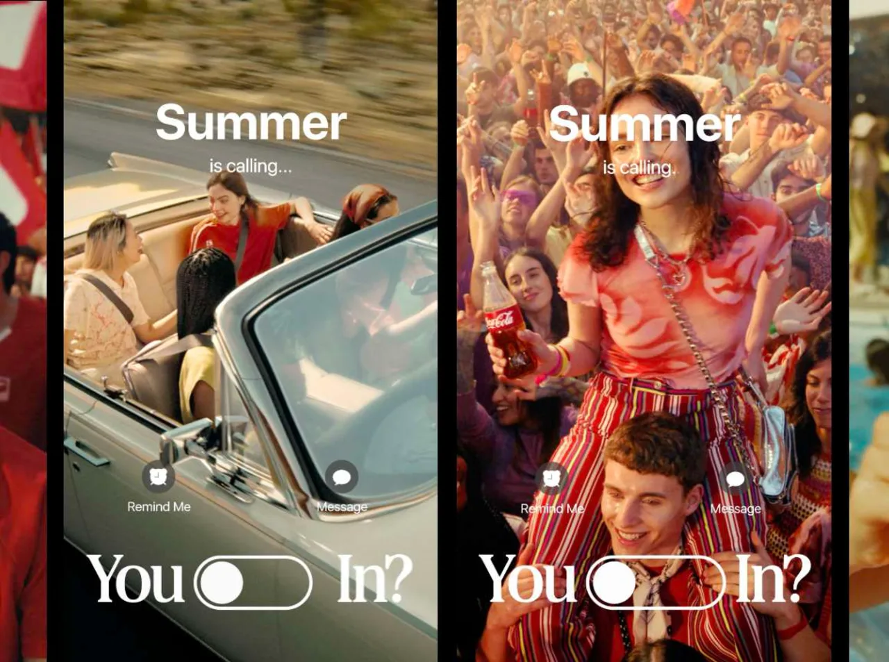 Coca-Cola summer influencer campaign visuals